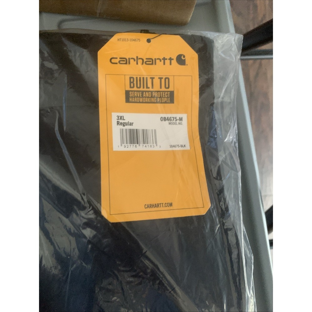 NWT Carhartt Men's Storm Defender Loose Fit Waterproof Pants 0B4675-M Black 3XL